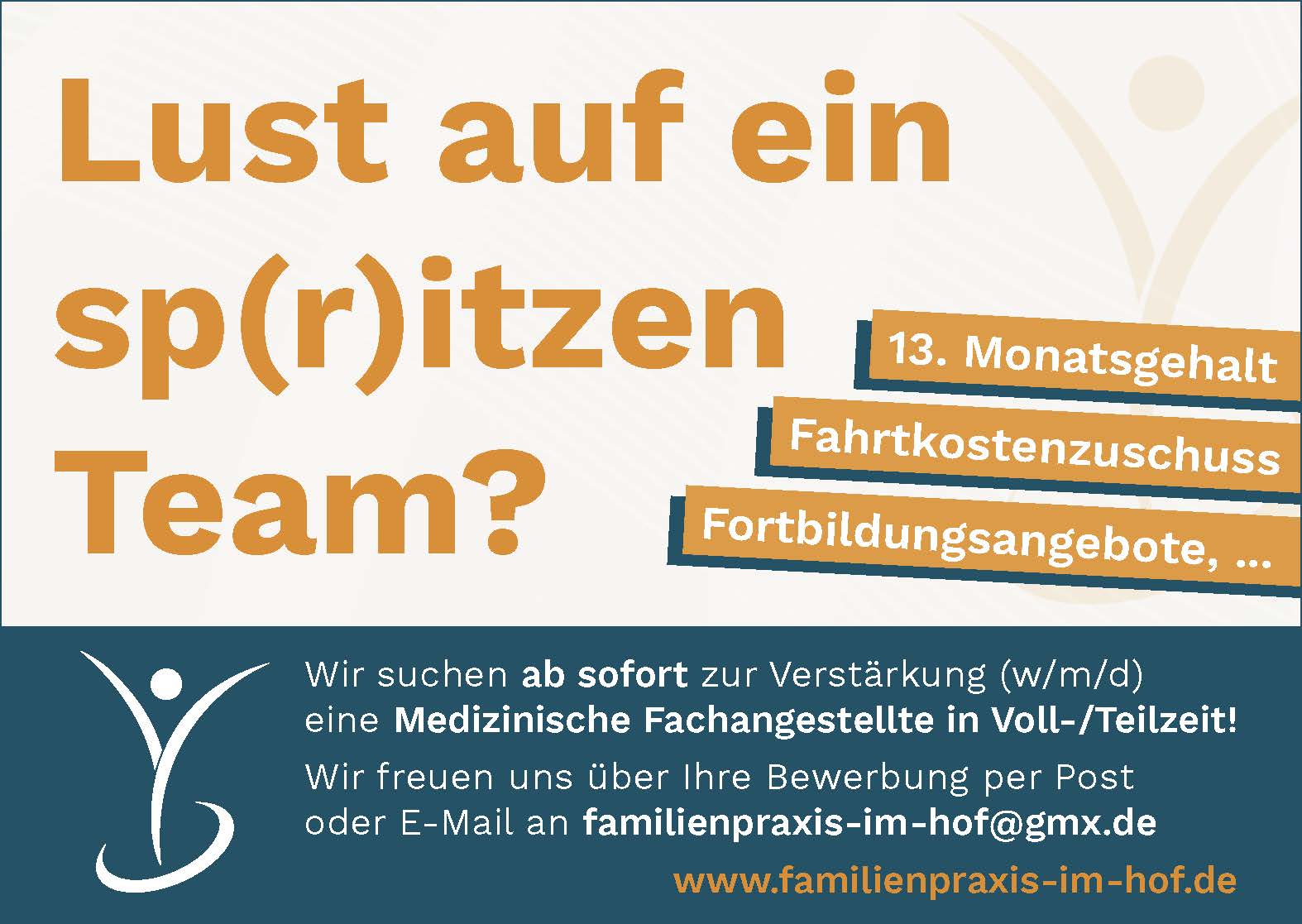 Inserat Medizinische Fachangestellte (w/m/d) gesucht